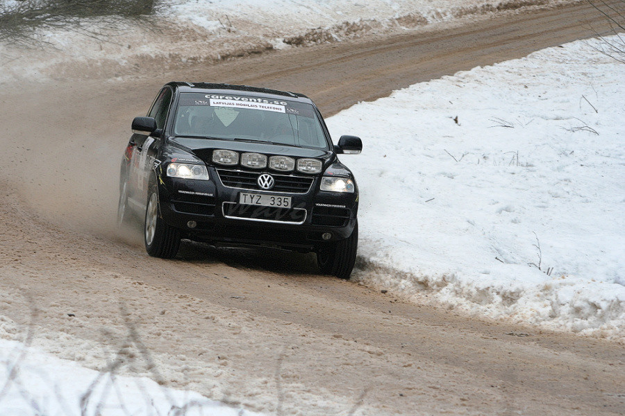 2007-03-06 04:42:38: VW Rally Tuareg V10 5л.турбодизель (330 л.с.), Авторалли Сигулда 2007