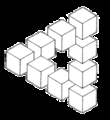 Треугольник Эшера из кубиков (2007-02-03 06:40:54)
