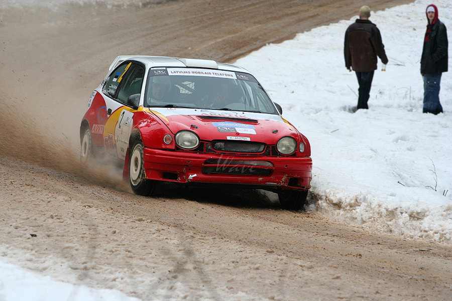 2007-03-08 01:00:27: Toyota Corolla WRC, авторалли Сигулда 2007