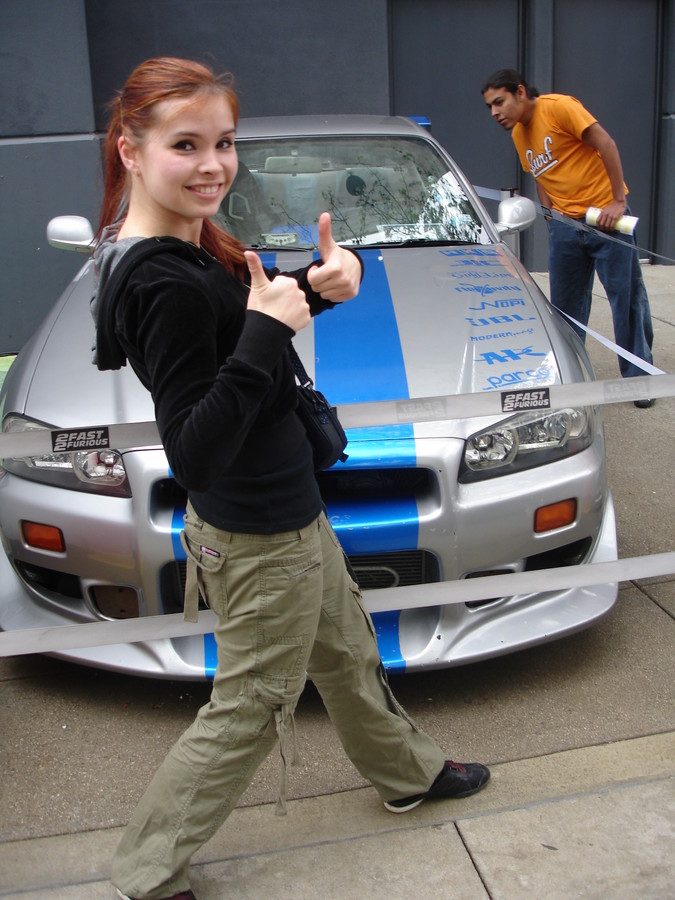 2007-05-17 19:11:14: Universal Studios, CA: Car from "Fast and Furious III: Tokyo Drift"!!!