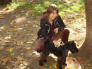 Моя любимая жена Маша и любимая собака Жак (2007-10-31 22:52:29)