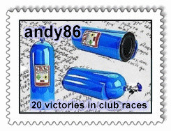 2009-02-18 13:36:28: andy86 - 20 побед в клубных гонках